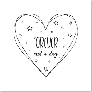 love you forever and a day Posters and Art